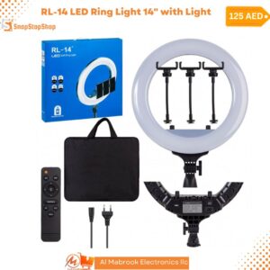 14 LED Ring Light 14 with Light Stand, Color Filter, Phone Holder for Makeup, YouTube, TikTok, CameraPhone Video Shooting