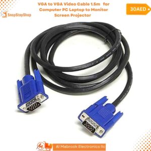 VGA to VGA Video Cable 1.5m  for Computer PC Laptop to Monitor Screen Projector with VGA Plug Port 